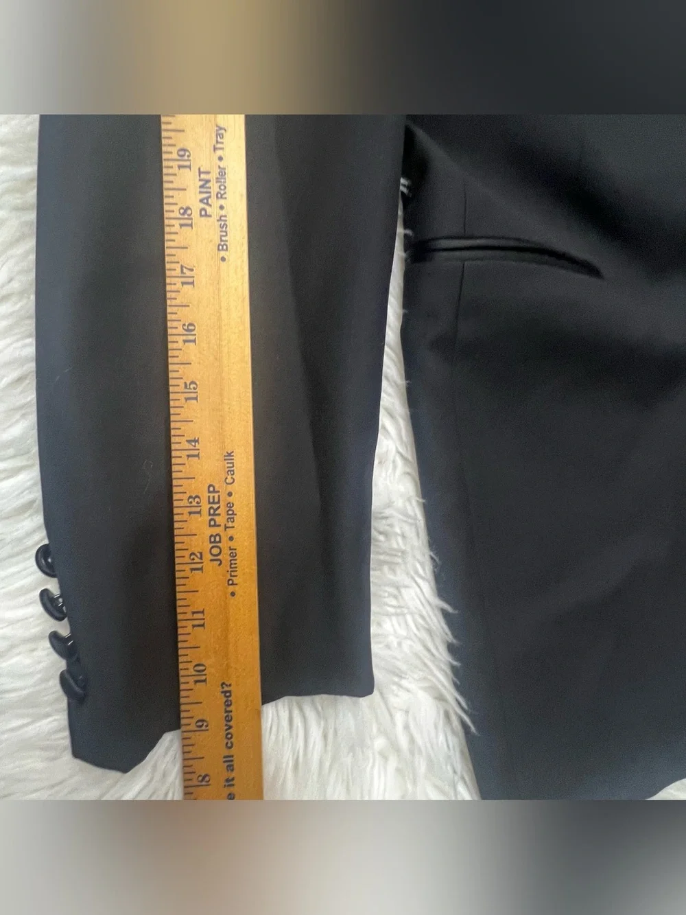 Men's Black Single-Breasted Blazer with Burgundy Lining
